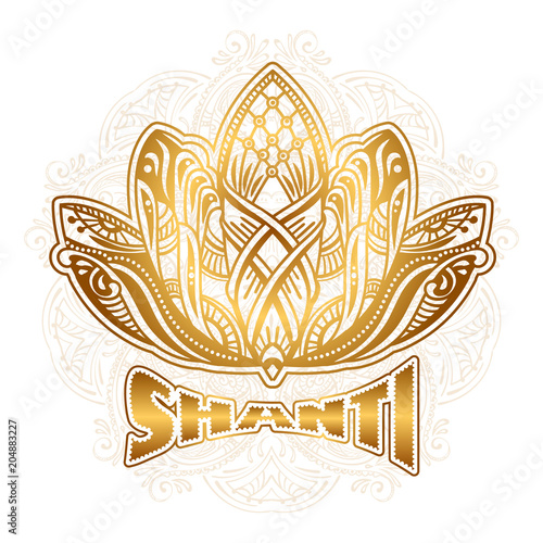 vector Lotus Shanti