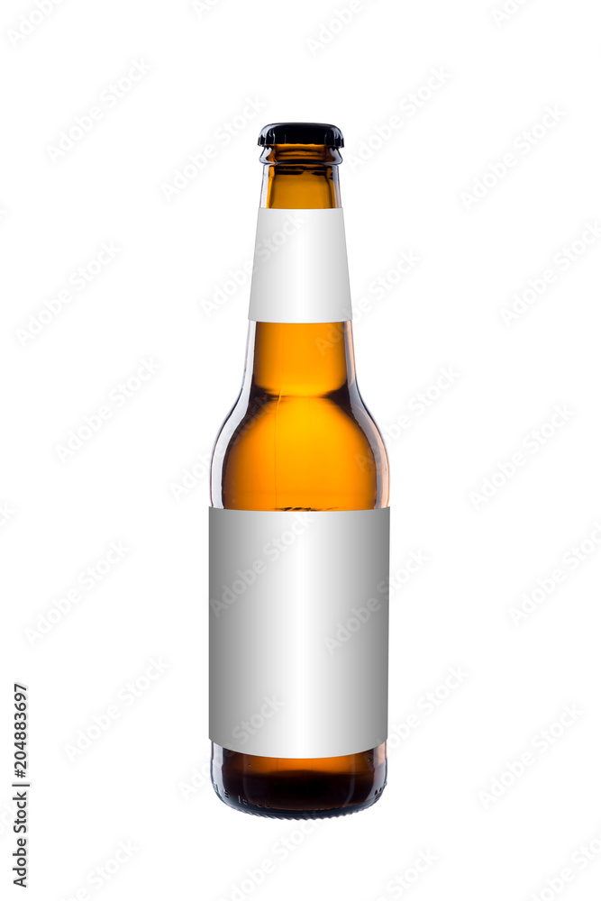 Craft Beer bottle isolated on white background Craft Beer bottle isolated on white background