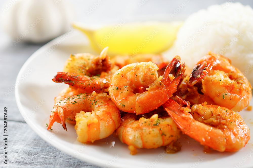 Fototapeta premium ガーリックシュリンプ