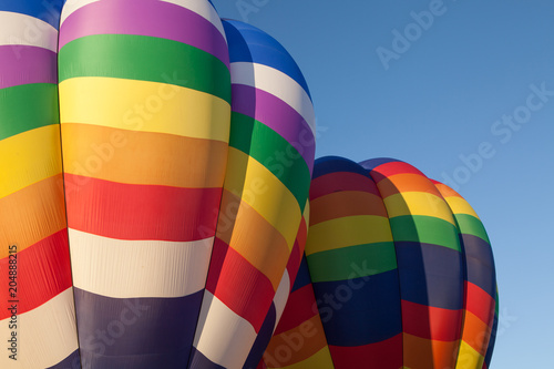 Hot Air Balloons on a bright blue sky