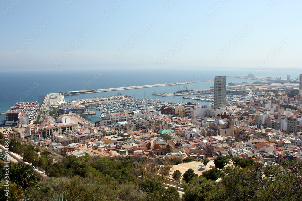Alicante vue depuis le chateau