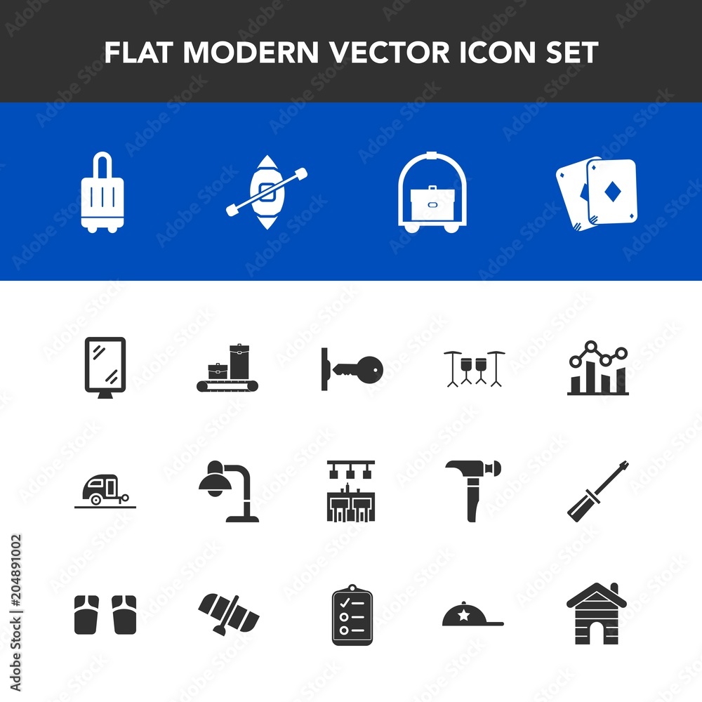 Modern, simple vector icon set with drum, chart, clothing, lamp, sign, sailboat, hat, caravan, decoration, trailer, road, graph, vacation, luggage, airport, door, business, play, baggage, cap icons Modern, simple vector icon set with drum, chart, clothing, lamp, sign, sailboat, hat, caravan, decoration, trailer, road, graph, vacation, luggage, airport, door, business, play, baggage, cap icons