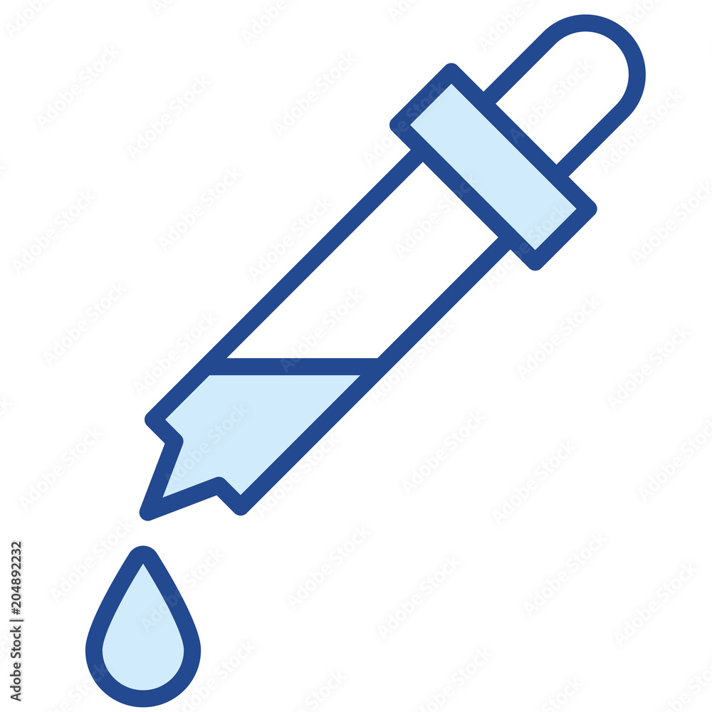 Farbpipette Vector Icon Illustration Farbpipette Vector Icon Illustration