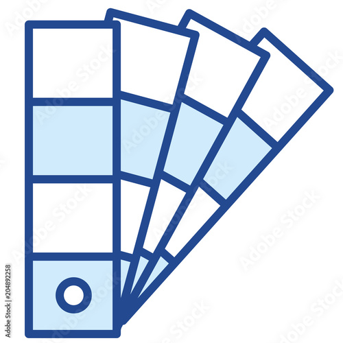 Farbfächer Vector Icon Illustration