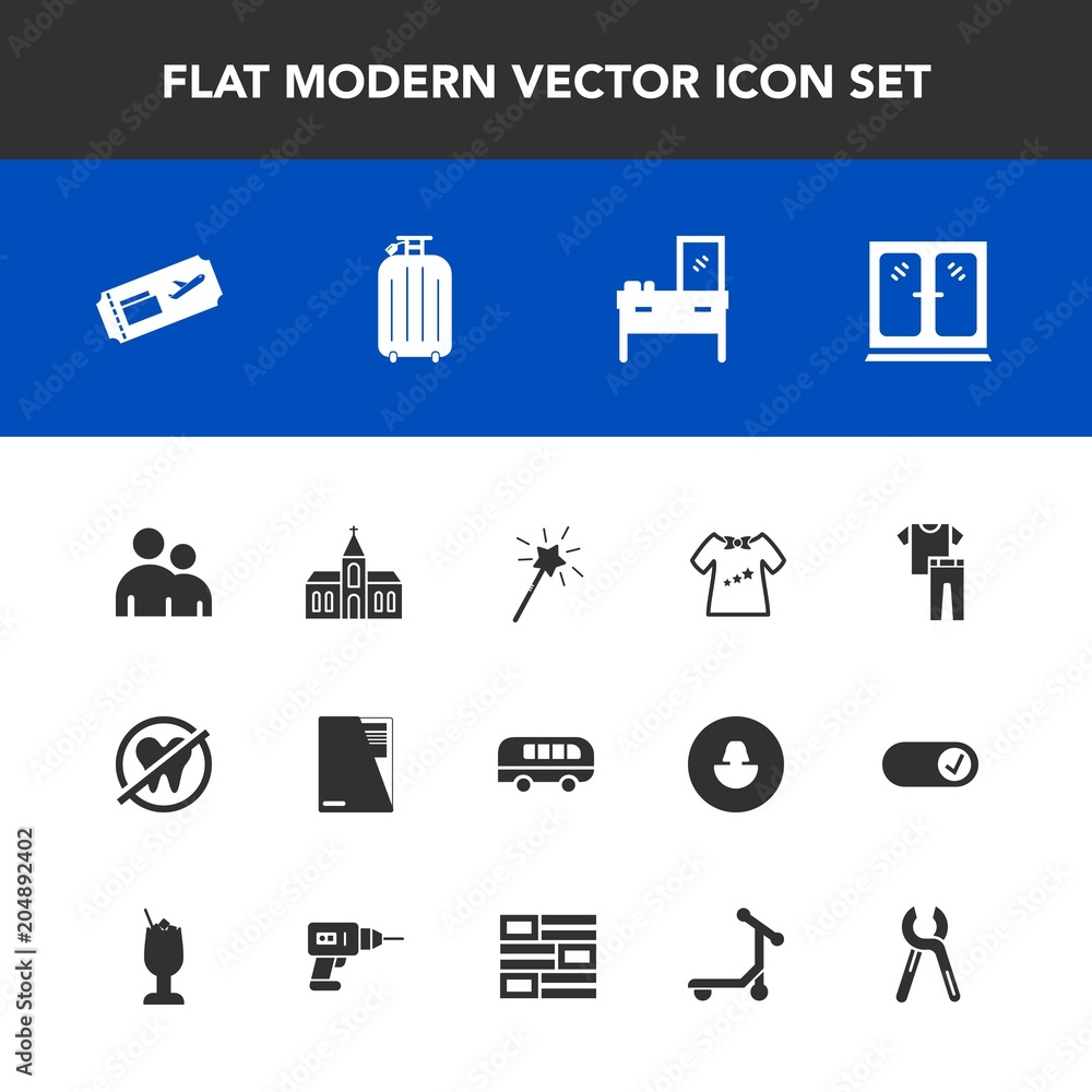 Modern, simple vector icon set with clothes, church, flight, healthy, dentist, kid, religion, file, bag, service, dental, magic, road, fashion, collection, air, cabinet, shirt, home, religious icons Modern, simple vector icon set with clothes, church, flight, healthy, dentist, kid, religion, file, bag, service, dental, magic, road, fashion, collection, air, cabinet, shirt, home, religious icons