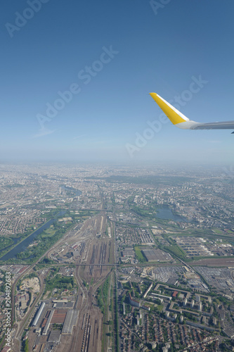 avion décollage Paris (vue verticale)