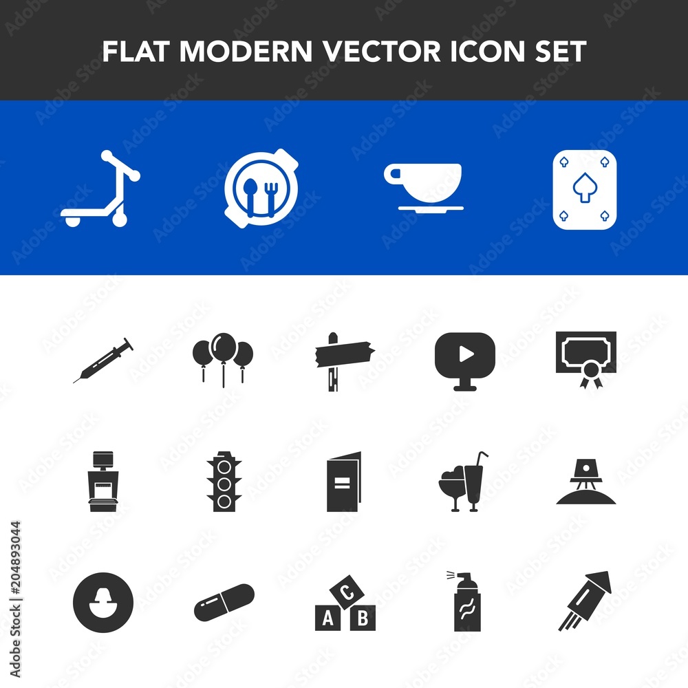 Modern, simple vector icon set with machine, vehicle, table, award, drink, plate, traffic, celebration, video, lamp, cappuccino, poker, scan, cafe, light, decoration, direction, needle, cup, kid icons Modern, simple vector icon set with machine, vehicle, table, award, drink, plate, traffic, celebration, video, lamp, cappuccino, poker, scan, cafe, light, decoration, direction, needle, cup, kid icons