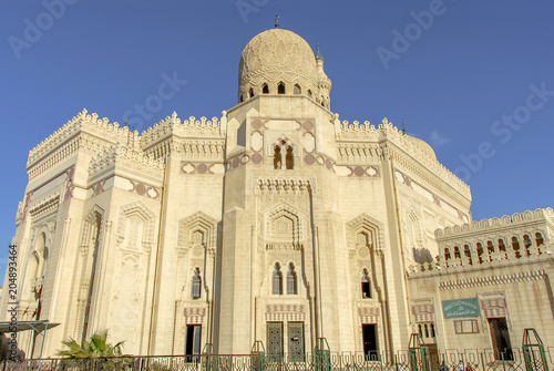 Alexandria, Egypt, 21 February 2018: Alexandria, Egypt, 21 February 2018: Abu al-Abbas al-Mursi Mosque