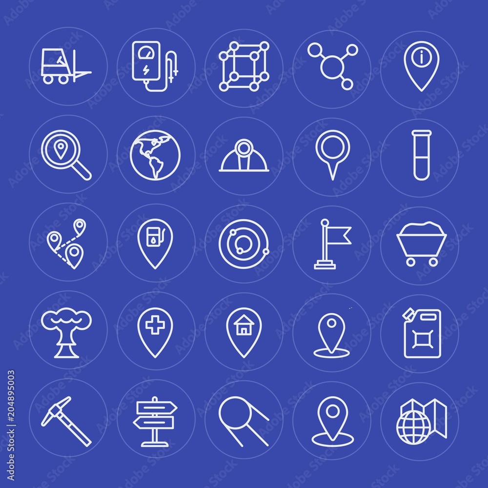 Modern Simple Set of industry, science, location Vector outline Icons. Contains such Icons as electrical, space, street, city, map, pin and more on blue background. Fully Editable. Pixel Perfect. Modern Simple Set of industry, science, location Vector outline Icons. Contains such Icons as electrical, space, street, city, map, pin and more on blue background. Fully Editable. Pixel Perfect.