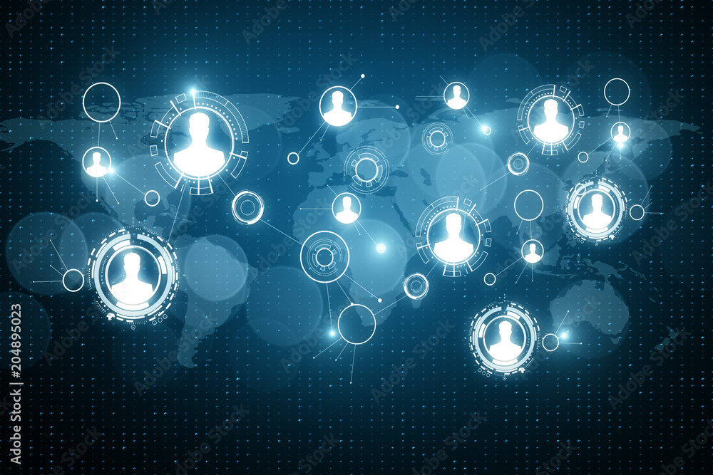 custom made wallpaper toronto digitalDigital business interface texture