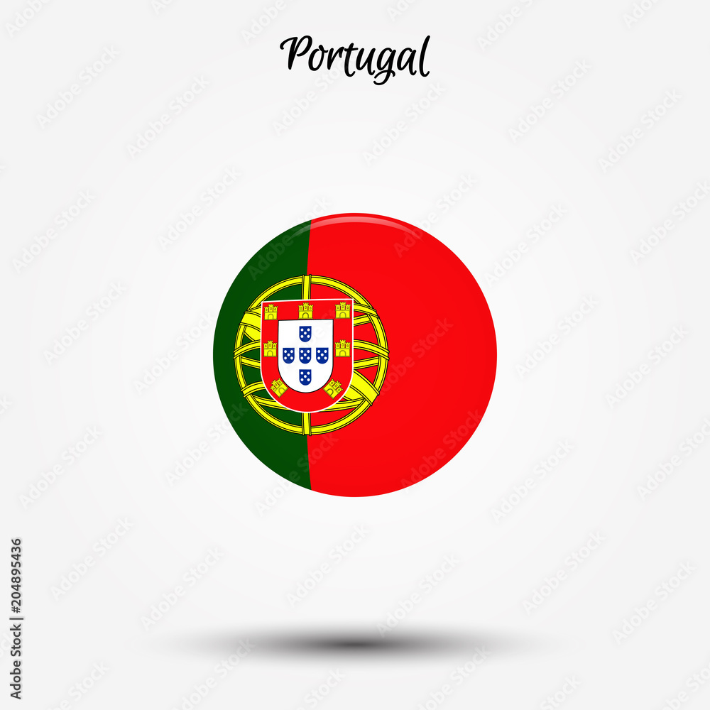 Obraz premium Flag of Portugal icon