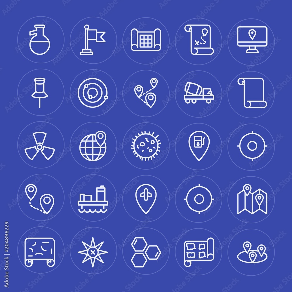 Modern Simple Set of industry, science, location Vector outline Icons. Contains such Icons as pin, experiment, star, science, location and more on blue background. Fully Editable. Pixel Perfect. Modern Simple Set of industry, science, location Vector outline Icons. Contains such Icons as pin, experiment, star, science, location and more on blue background. Fully Editable. Pixel Perfect.