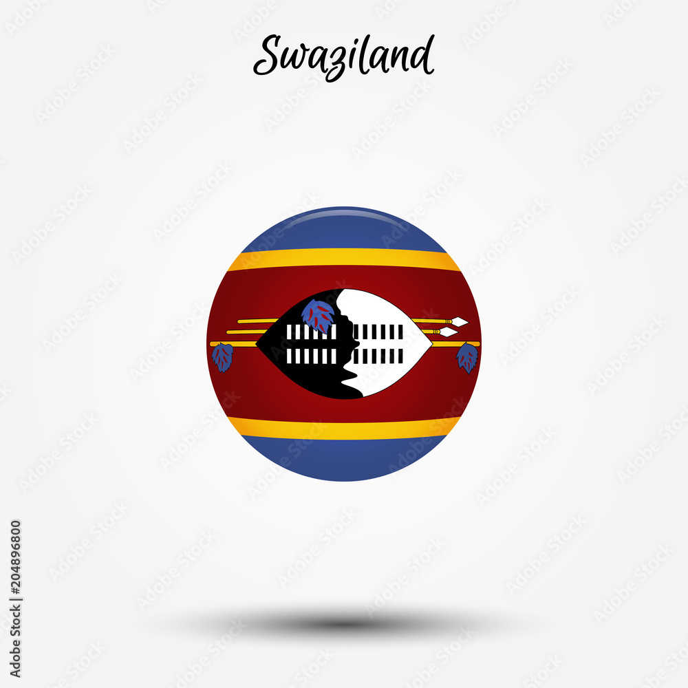 Obraz premium Flag of Swaziland icon