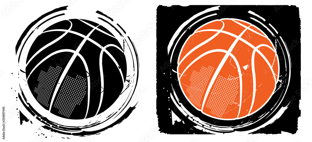 Naklejka premium Basketball design- vector illustration for t-shirt