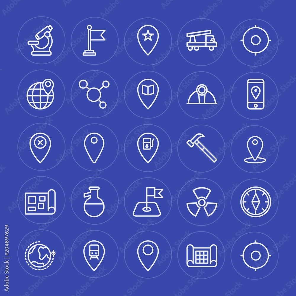 Modern Simple Set of industry, science, location Vector outline Icons. Contains such Icons as biology, journey, chemical, location, sign and more on blue background. Fully Editable. Pixel Perfect. Modern Simple Set of industry, science, location Vector outline Icons. Contains such Icons as biology, journey, chemical, location, sign and more on blue background. Fully Editable. Pixel Perfect.