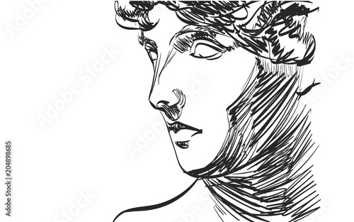 Art of human in vector. Eps, vector design