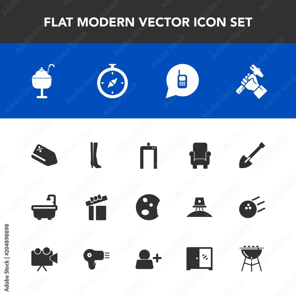 Modern, simple vector icon set with sale, cake, construction, xray, footwear, cooking, holiday, doughnut, price, ice, tool, sweet, chair, north, food, bbq, map, gift, sign, box, phone, equipment icons Modern, simple vector icon set with sale, cake, construction, xray, footwear, cooking, holiday, doughnut, price, ice, tool, sweet, chair, north, food, bbq, map, gift, sign, box, phone, equipment icons
