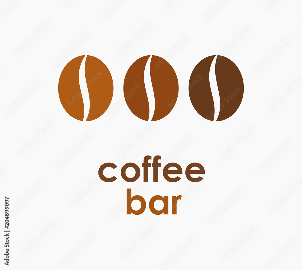 Coffee beans symbol or logo Coffee beans symbol or logo