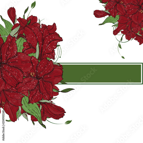 Abstract vector hand drawing flower background. 