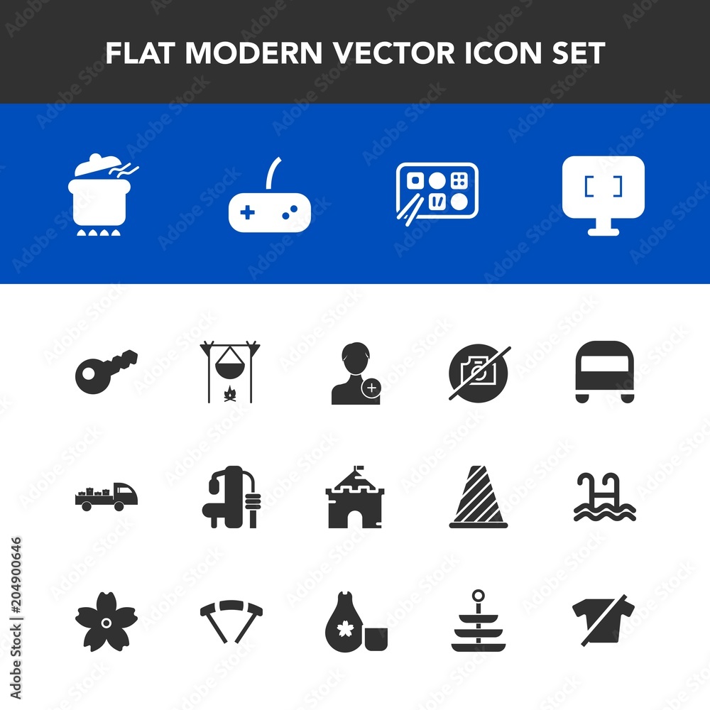 Modern, simple vector icon set with bonfire, restaurant, truck, shipping, campfire, sport, account, member, photo, dinner, castle, computer, add, person, pot, fireplace, hot, medieval, chinese icons Modern, simple vector icon set with bonfire, restaurant, truck, shipping, campfire, sport, account, member, photo, dinner, castle, computer, add, person, pot, fireplace, hot, medieval, chinese icons