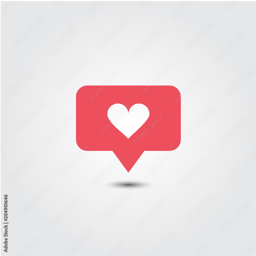 Love Icon Vector Template Design Illustration Love Icon Vector Template Design Illustration