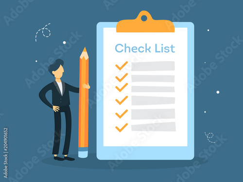 Checklist concept illustration.