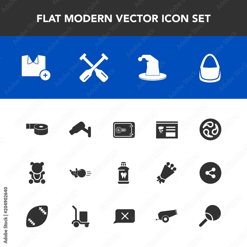 Modern, simple vector icon set with brush, paddle, oar, japanese, white, tape, cute, fashion, teddy, shirt, canoe, sport, clean, office, safe, toy, camera, hat, money, adhesive, sticky, bear icons Modern, simple vector icon set with brush, paddle, oar, japanese, white, tape, cute, fashion, teddy, shirt, canoe, sport, clean, office, safe, toy, camera, hat, money, adhesive, sticky, bear icons