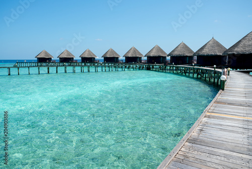 Maldives beach resort – summer vacation © alice_photo
