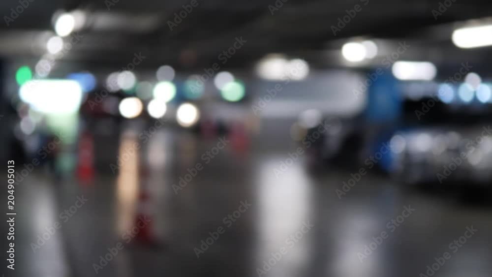 blur scene, car parking in business building blur scene, car parking in business building