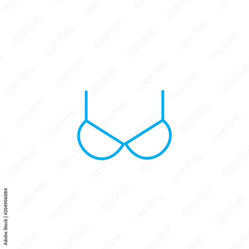 Outline Underwear Icon Isolated Vector Illustration Stroke Stock