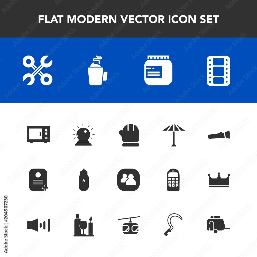 Modern, simple vector icon set with japanese, wagasa, repair, flashlight, culture, video, warm, umbrella, jam, torch, reparation, light, winter, sorcery, season, oven, entertainment, tool, night icons Modern, simple vector icon set with japanese, wagasa, repair, flashlight, culture, video, warm, umbrella, jam, torch, reparation, light, winter, sorcery, season, oven, entertainment, tool, night icons