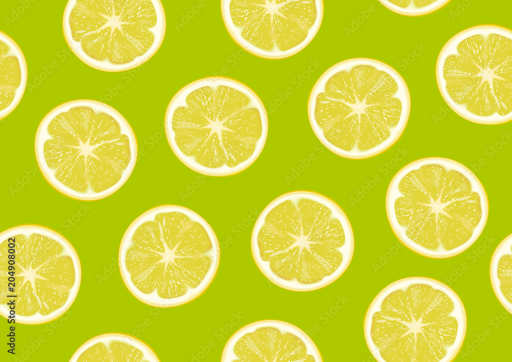 Lemons seamless background