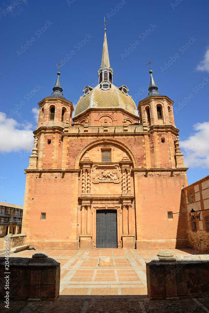 San Carlos del Valle, Spain - March 21, 2018: Church of the Christ of San Carlos del Valle, Ciudad Real.