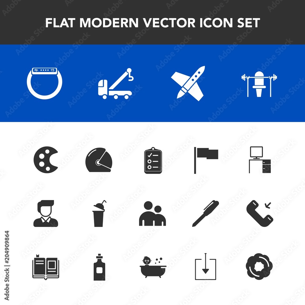 Modern, simple vector icon set with fitness, watch, vehicle, human, check, rocket, cup, list, motorbike, mark, accident, time, dessert, car, truck, beverage, technology, flag, tow, rider, drink icons Modern, simple vector icon set with fitness, watch, vehicle, human, check, rocket, cup, list, motorbike, mark, accident, time, dessert, car, truck, beverage, technology, flag, tow, rider, drink icons