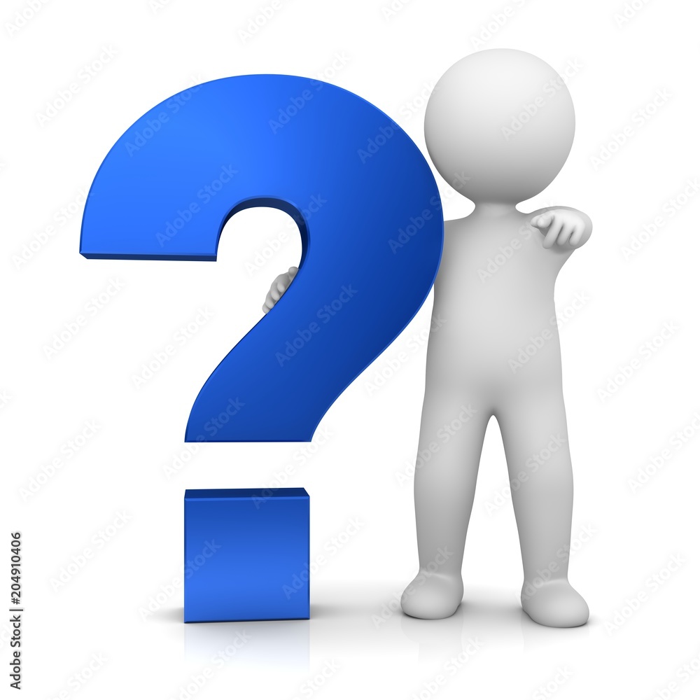 coach man instructor pointing at you 3d figure person with question mark isolated coach man instructor pointing at you 3d figure person with question mark isolated