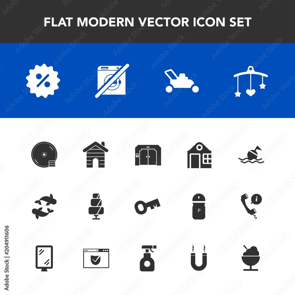 Modern, simple vector icon set with percent, estate, equipment, lifebuoy, life, newborn, cd, dont, grass, magnetic, icecream, wash, help, key, price, baby, energy, dessert, fish, toy, seafood icons Modern, simple vector icon set with percent, estate, equipment, lifebuoy, life, newborn, cd, dont, grass, magnetic, icecream, wash, help, key, price, baby, energy, dessert, fish, toy, seafood icons