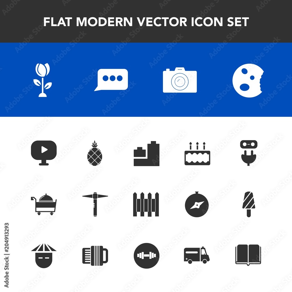 Modern, simple vector icon set with photo, message, service, spring, chat, hammer, energy, photography, speech, fence, barrier, blossom, ball, food, pie, photographer, technology, bear, fresh icons Modern, simple vector icon set with photo, message, service, spring, chat, hammer, energy, photography, speech, fence, barrier, blossom, ball, food, pie, photographer, technology, bear, fresh icons