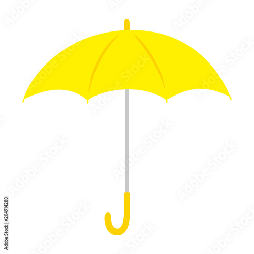 黄色い傘　イラスト