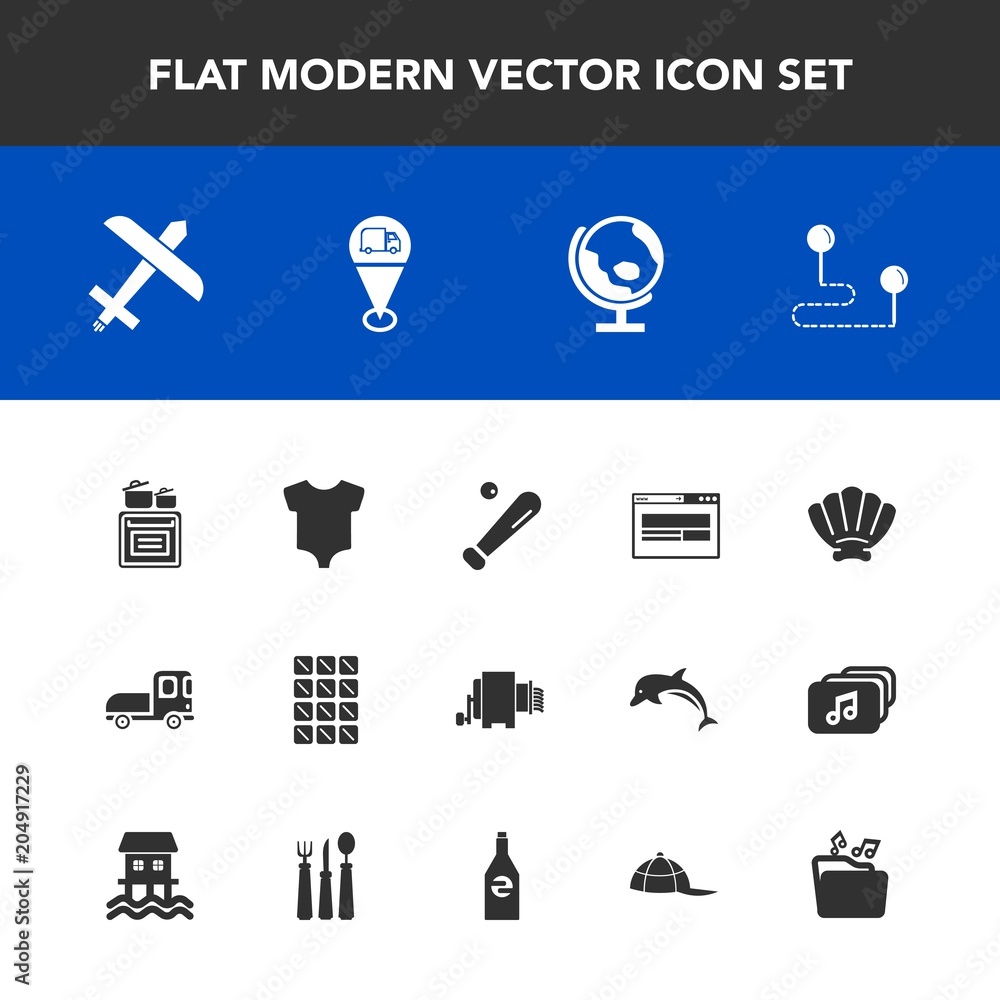 Modern, simple vector icon set with web, baby, pasta, location, transport, marine, oven, sport, truck, equipment, ball, flight, planet, bar, airplane, global, vehicle, baseball, sweet, aircraft icons Modern, simple vector icon set with web, baby, pasta, location, transport, marine, oven, sport, truck, equipment, ball, flight, planet, bar, airplane, global, vehicle, baseball, sweet, aircraft icons