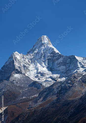 Ama Dablam Mount view from Sagarmatha National Park, Everest region, Nepal © Zzvet