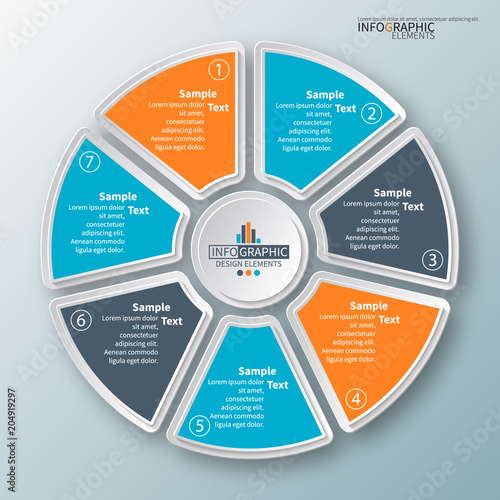 Abstract 3D Paper Infographics