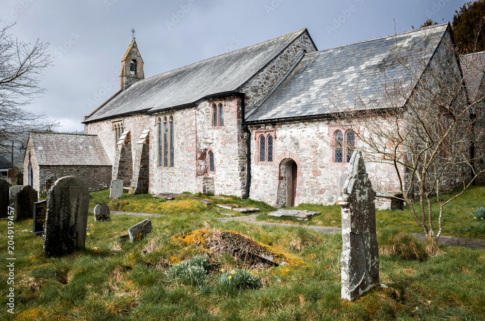 old church in Myddfai Llandovery, saint michael, parish church