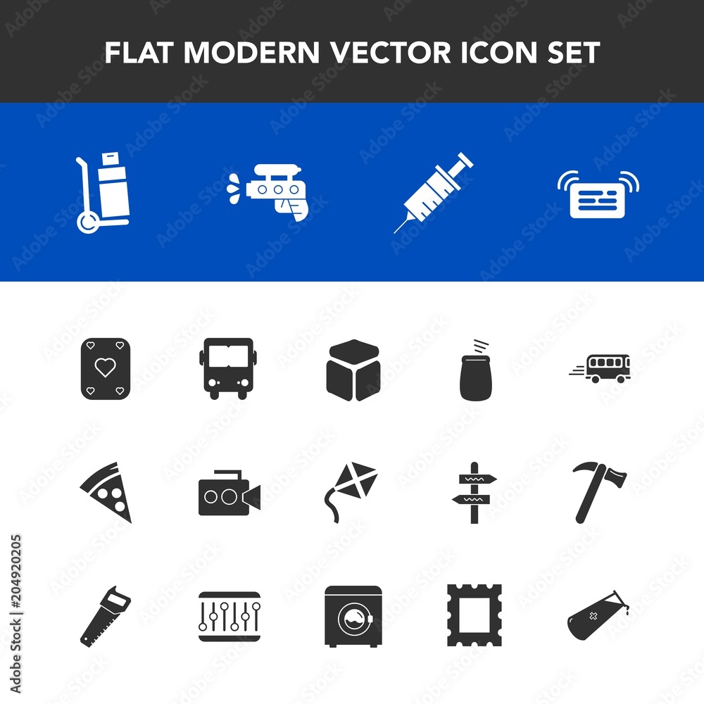 Modern, simple vector icon set with transport, frame, percussion, photo, bus, square, game, dentistry, shipping, road, kite, handle, drill, picture, gun, housework, machine, film, speed, video icons Modern, simple vector icon set with transport, frame, percussion, photo, bus, square, game, dentistry, shipping, road, kite, handle, drill, picture, gun, housework, machine, film, speed, video icons