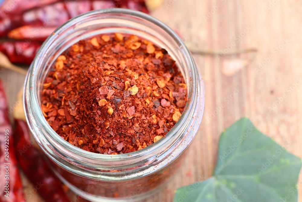 Cayenne pepper with dried Cayenne pepper with dried