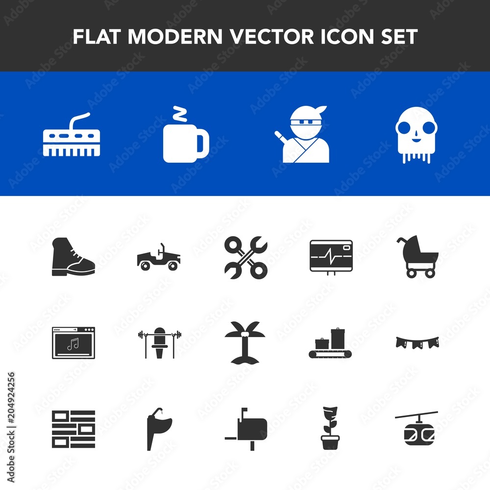 Modern, simple vector icon set with sport, space, summer, vehicle, blue, tool, fiction, car, sky, pram, nature, keyboard, japanese, repair, train, alien, weight, cup, pulse, carriage, fitness icons Modern, simple vector icon set with sport, space, summer, vehicle, blue, tool, fiction, car, sky, pram, nature, keyboard, japanese, repair, train, alien, weight, cup, pulse, carriage, fitness icons