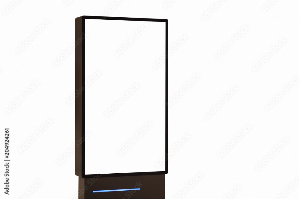 blank advertising billboard on white background blank advertising billboard on white background