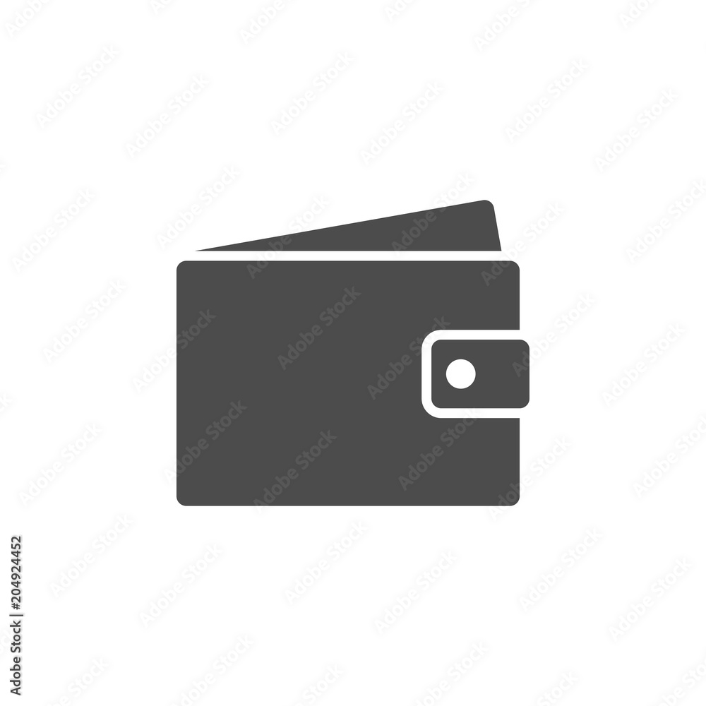 Flat vector wallet icon
Flat vector wallet icon
