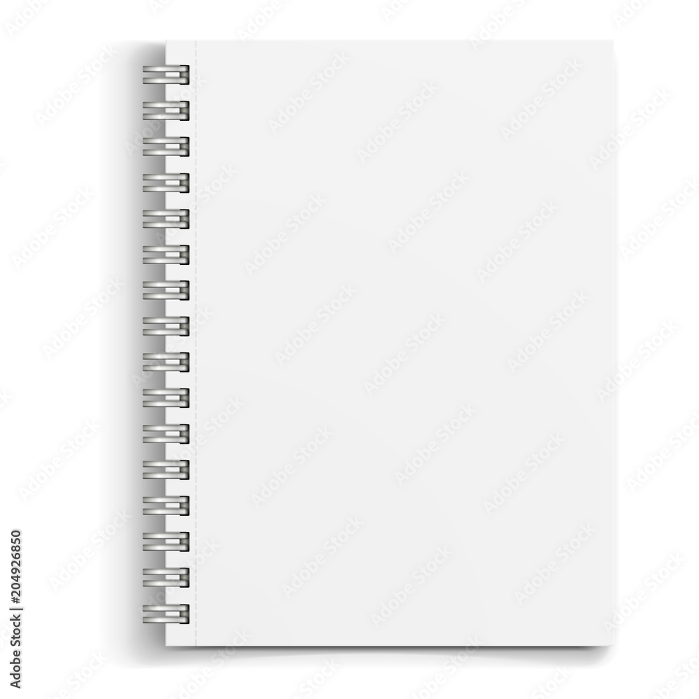 Mockup white notebook Mockup white notebook