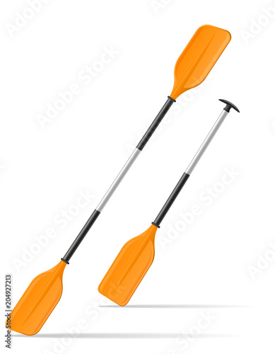 paddle for kayak or canoeing vector illustration