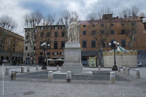 Piazza Napoleone in Lucca, Italy photo